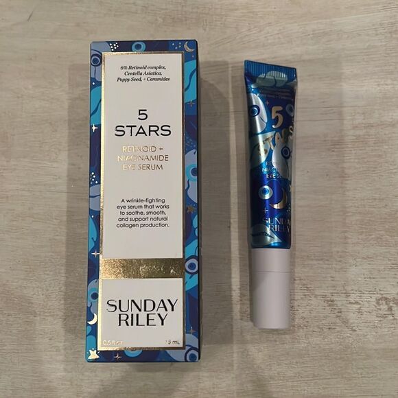 Sunday Riley 5 Stars Retinoid & Niacinamide Eye Serum anti-aging retinol… NIB - Picture 9 of 9